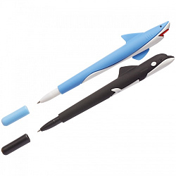 Ручка шариковая MESHU "Shark&Whale" синяя, 0,7мм