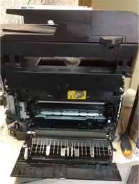 Состояние принтера после чистки