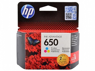 Картридж HP (№650) CZ102AE для DJ IA 2515/2516, color, 200 стр. оригинал