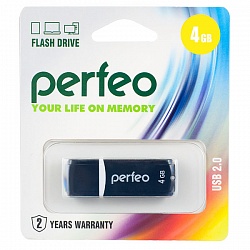 Флеш накопитель 8GB Perfeo С02, USB 2.0  черный 