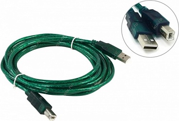 Кабель соединительный USB2.0 AM/BM 3m прозрачная изоляция Aopen/Qust (ACU201-3MTG)ACU201-3MTG_852939