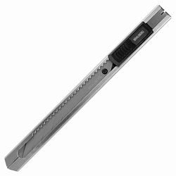Нож канцелярский 9 мм BRAUBERG "Extra 30", металлический, лезвие 30°, автофиксатор