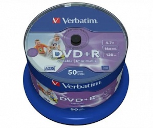 Диск DVD-R Verbatim 4.7Gb, 16х, (100/400) 1 шт