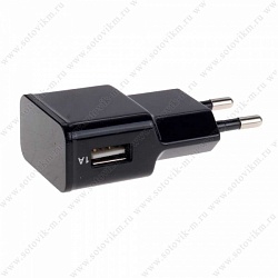 Блок питания сетевой 1 USB Exployd, EX-Z-137, 1000mA, цвет:  чёрный