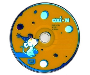 Диск DVD-R Oxion 4.7Gb, (1упаковка/100штук) "Крыса счастья"