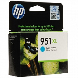 Картридж HP (№951XL) Officejet Pro 8100/8600, синий, 1500 стр, оригинал