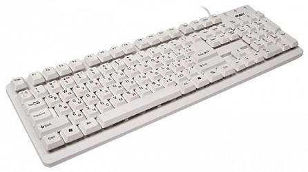 Клавиатура SVEN301 стандартная USB белая,черная,арт 02144, 02146