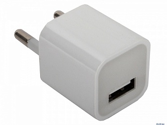 Адаптер питания сетевой USB EPA-01 AC 110-240B DC 5B вых ток 1А белый евростандарт 83523