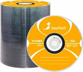 Диск DVD+R 4,7GB Smart Track 16x Bulk (100шт)