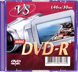 Диск DVD+R mini VS 1.46Gb/30 min 4x