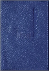 Обложка для паспорта OfficeSpace кожа синий арт 254230
