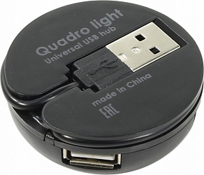 Универсальный USB разветвитель Quadro Light USB 2.0, 4 порта 83201