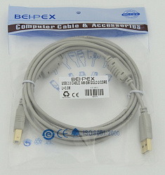 Кабель USB 2.0 BEHPEX AM-BM  3 м