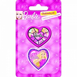 Точилка пластмассовая +ластик  Barbie (BRBB-US1-220-BL)