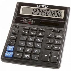 Калькулятор Citizen SDC-888TII настольный, 2 память, 12разрядный