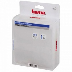 Конверт для CD/DVD Hama H-33810 прозрачный 