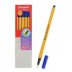 Ручка капилярная Luxor, Fine Writer 045, 0,8 мм,   СИНЯЯ Арт. 7142, 7122
