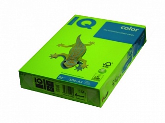 Бумага цветная "IQ Color Neon" А4, 80гр/м2 104%, 500листов (зеленый НЕОН) (NEOGN), арт. 155898