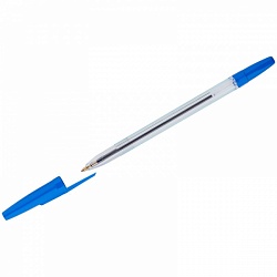 Ручка шариковая Стамм "111 Офис" синяя, 0,7-1,0мм, тонированный корпус ОФ999