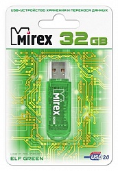 Флеш накопитель 32GB Mirex  USB 2.0 зеленый 13600-FMUGRE32