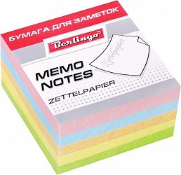 Блок бумаги для записи Berlingo "Standart", 9*9*4,5см. цветной LNn_01159