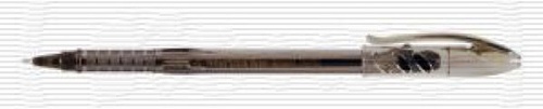 Ручка шариковая Beifa ТА 3402 черная, полупрозрачная (толщина линии 0.5 мм) 