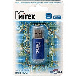 Флеш накопитель 8GB Mirex  USB 2.0 черный 13600-FMUAQU08