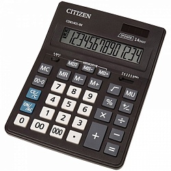 Калькулятор настольный Citizen Business Line CDB, 14 разр., 157*200*35мм, черный  CDB1401-BK