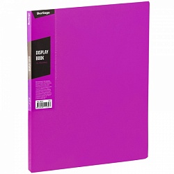 Папка с 40 вкладышами Berlingo "Color Zone", 21мм, 600мкм, розовая AVp_40613