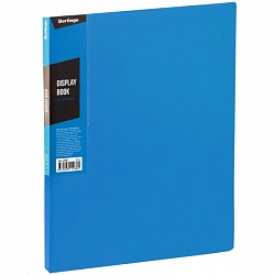 Папка с 40 вкладышами Berlingo "Color Zone", 21мм, 600мкм, синяя AVp_40602