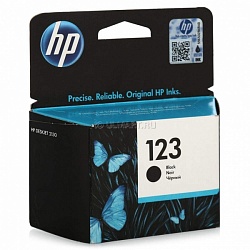 Картридж HP (№123) для HP DJ 2130, 120стр. (F6V17AE), черный, оригинал