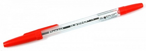 Ручка шариковая Element, красная 1,0мм, 020078-04