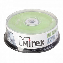 Диск DVD-RW Mirex 4,7GB Cake Box 25шт. 4-x