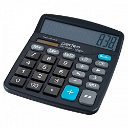 Калькулятор Perfeo PF_3288, бухгалтерский, 12-разр., GT, черный