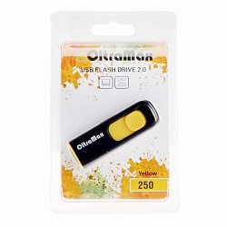 Флеш накопитель 4GB OltraMax, USB 2.0 синий/желтый/черный