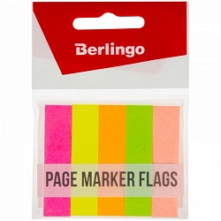Флажки-закладки Berlingo, 50*12мм, бумажные, 50л*5 неоновых цветов LSz_50525